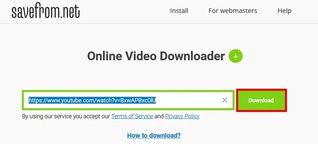 Download xhamster videos Tool 1. Online Video Downloader-1